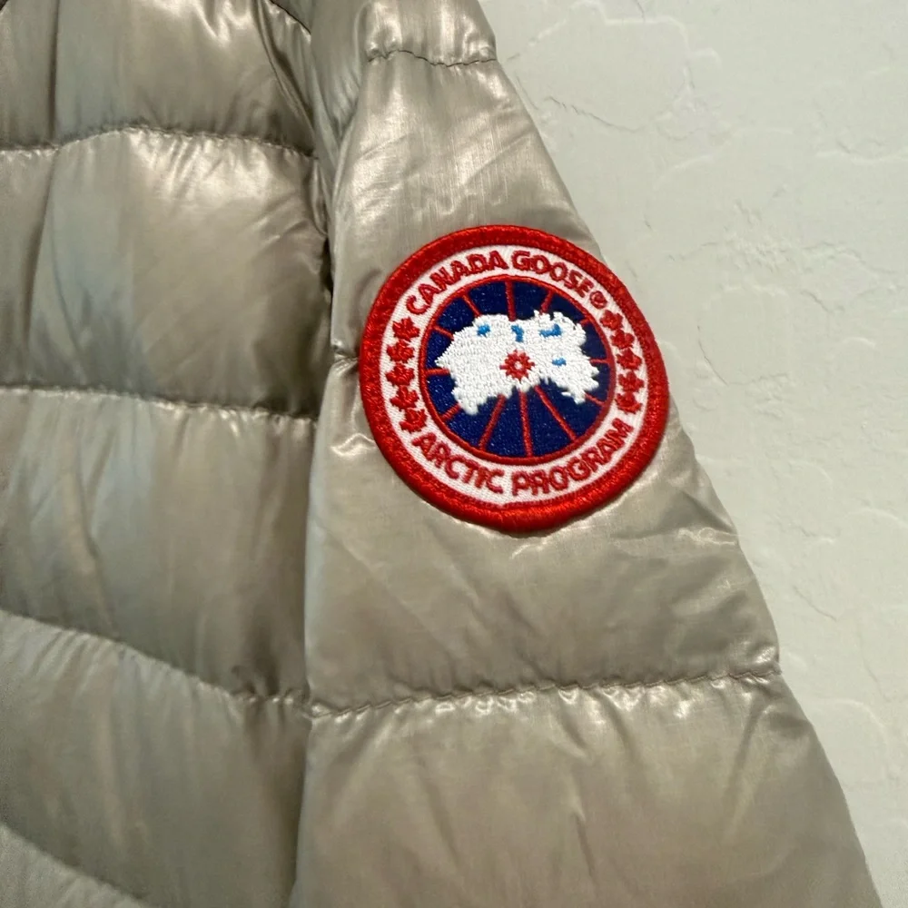 Canada Goose Women's Puffer Longline Jacket - Taupe NWT - Picture 4 of 5